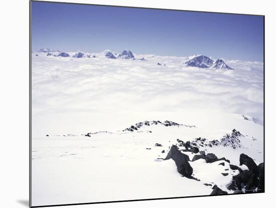 Caucaus Mountains from Elbrus, Russia-Michael Brown-Mounted Photographic Print