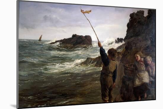 Caught by the Tide, 1869-James Clarke Hook-Mounted Giclee Print