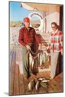 Caught Fish on the Deck-null-Mounted Art Print