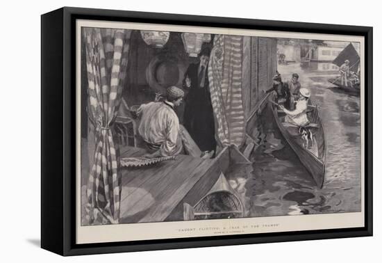 Caught Flirting, a Tale of the Thames-William Hatherell-Framed Stretched Canvas