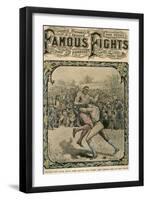 Caught Him with Both Arms Round the Waist, and Threw Him on the Stage, C1890-C1909-Pugnis-Framed Giclee Print