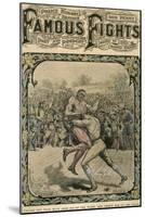 Caught Him with Both Arms Round the Waist, and Threw Him on the Stage, C1890-C1909-Pugnis-Mounted Giclee Print