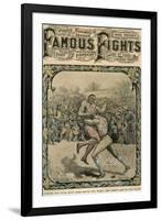 Caught Him with Both Arms Round the Waist, and Threw Him on the Stage, C1890-C1909-Pugnis-Framed Giclee Print