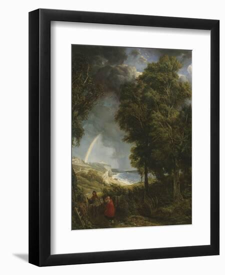 Caught in a Storm, St. Margaret's Bay-John James Chalon-Framed Premium Giclee Print
