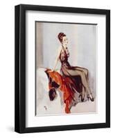 Caught in the Slips-David Wright-Framed Art Print