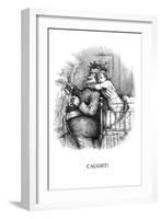 Caught-Thomas Nast-Framed Art Print