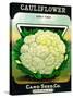 Cauliflower Seed Packet-Lantern Press-Stretched Canvas