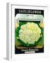 Cauliflower Seed Packet-Lantern Press-Framed Art Print