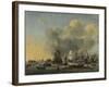 Caulking of Ships at the Bothuisje on Het Ij in Amsterdam-Reinier Nooms-Framed Art Print