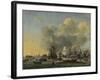 Caulking of Ships at the Bothuisje on Het Ij in Amsterdam-Reinier Nooms-Framed Art Print