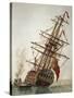 Caulking Ship's Hull, by Jan Grevenbroeck (1731-1807), Italy, 18th Century-null-Stretched Canvas