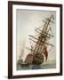 Caulking Ship's Hull, by Jan Grevenbroeck (1731-1807), Italy, 18th Century-null-Framed Giclee Print