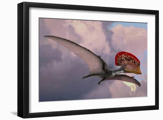 Caupedactylus Ybaka, an Extinct Pterosaur from the Cretaceous Period-null-Framed Art Print