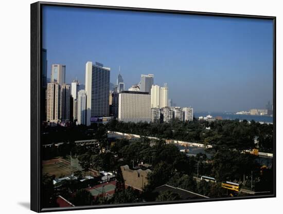 Causeway Bay and Victoria Park, Hong Kong Island, Hong Kong, China-Amanda Hall-Framed Photographic Print