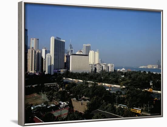 Causeway Bay and Victoria Park, Hong Kong Island, Hong Kong, China-Amanda Hall-Framed Photographic Print