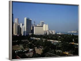 Causeway Bay and Victoria Park, Hong Kong Island, Hong Kong, China-Amanda Hall-Framed Photographic Print