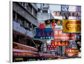 Causeway Bay, Hong Kong Island, Hong Kong, China-Amanda Hall-Framed Photographic Print