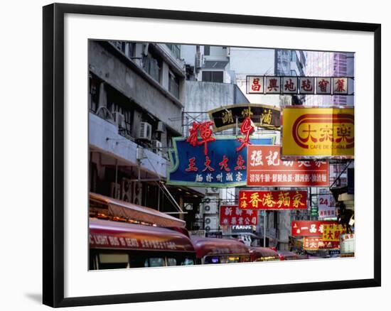 Causeway Bay, Hong Kong Island, Hong Kong, China-Amanda Hall-Framed Photographic Print
