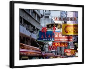 Causeway Bay, Hong Kong Island, Hong Kong, China-Amanda Hall-Framed Photographic Print