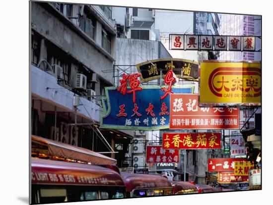 Causeway Bay, Hong Kong Island, Hong Kong, China-Amanda Hall-Mounted Photographic Print