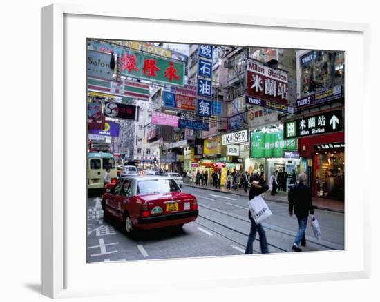 Causeway Bay, Hong Kong Island, Hong Kong, China-Amanda Hall-Framed Photographic Print