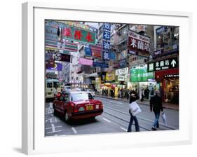 Causeway Bay, Hong Kong Island, Hong Kong, China-Amanda Hall-Framed Photographic Print