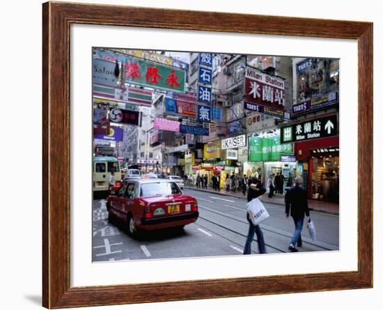 Causeway Bay, Hong Kong Island, Hong Kong, China-Amanda Hall-Framed Photographic Print