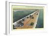 Causeway, Galveston-null-Framed Art Print