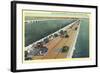 Causeway, Galveston-null-Framed Art Print