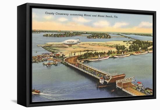 Causeway, Miami, Florida-null-Framed Stretched Canvas
