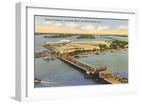 Causeway, Miami, Florida-null-Framed Art Print