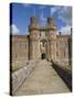 Causeway to Main Entrance of the 15th Century Herstmonceux Castle, East Sussex-James Emmerson-Stretched Canvas