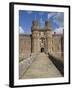 Causeway to Main Entrance of the 15th Century Herstmonceux Castle, East Sussex-James Emmerson-Framed Photographic Print