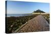 Causeway to St. Michaels Mount, Penzance, Cornwall, England, United Kingdom, Europe-Peter Barritt-Stretched Canvas