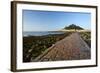 Causeway to St. Michaels Mount, Penzance, Cornwall, England, United Kingdom, Europe-Peter Barritt-Framed Photographic Print