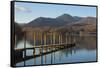 Causey Pike from the boat landing, Derwentwater, Keswick, Lake District National Park, Cumbria, Eng-James Emmerson-Framed Stretched Canvas
