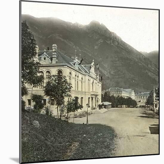 Cauterets (Upper-Pyrenees, France), Les Oeufs Thermal Baths Establishment-Leon, Levy et Fils-Mounted Photographic Print