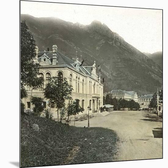 Cauterets (Upper-Pyrenees, France), Les Oeufs Thermal Baths Establishment-Leon, Levy et Fils-Mounted Photographic Print