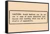 Caution: Avoid Habitual Use…-null-Framed Stretched Canvas