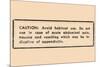 Caution: Avoid Habitual Use…-null-Mounted Premium Giclee Print