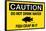 Caution Do Not Drink Water Fish Crap In It Sign Poster-null-Framed Poster