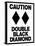 Caution Double Black Diamond-null-Stretched Canvas