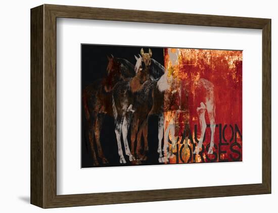 Caution Horses-Parker Greenfield-Framed Art Print