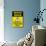 Caution Messy Room Enter At Own Risk Plastic Sign-null-Art Print displayed on a wall
