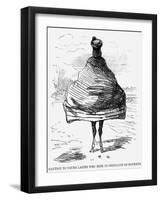 Caution to Young Ladies Who Ride in Crinoline on Donkeys, 1860-null-Framed Giclee Print