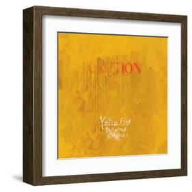 Caution, Yellow Flag, Dangerous Conditions-Miranda York-Framed Art Print