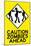 Caution Zombies Ahead Sign Poster Print-null-Mounted Poster