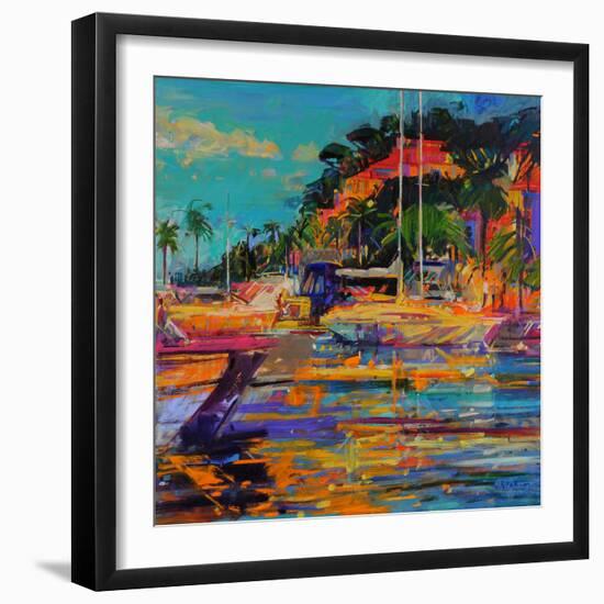 Cavalaire-Sur-Mer, 2023 (Oil on Canvas)-Peter Graham-Framed Giclee Print