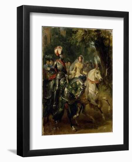 Cavalcade, Ca 1842-Horace Vernet-Framed Premium Giclee Print