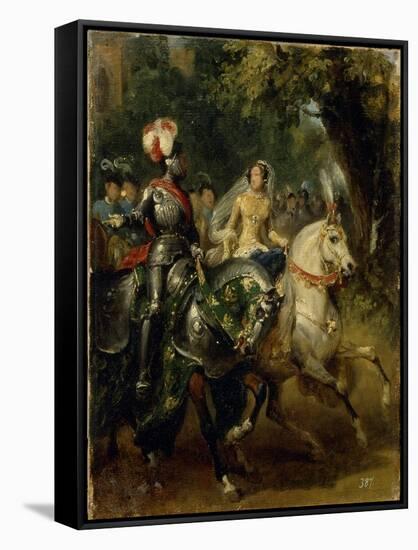 Cavalcade, Ca 1842-Horace Vernet-Framed Stretched Canvas